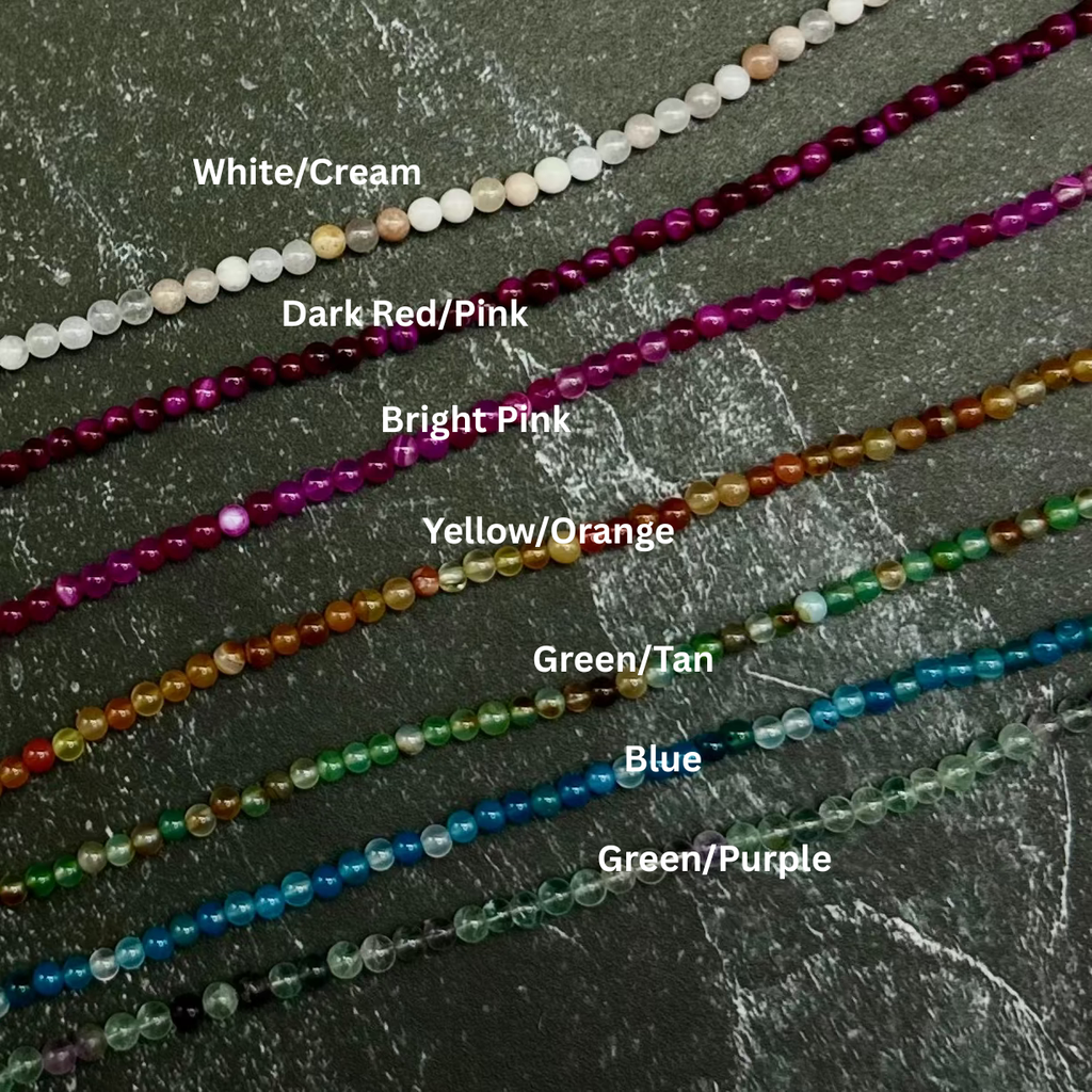 Labeled Beaded Accents on Slate